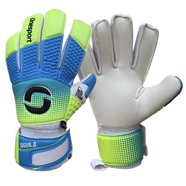 ONESPORT AGUILA JUNIOR GOALKEEPER GLOVES VOLT/CYAN | GK